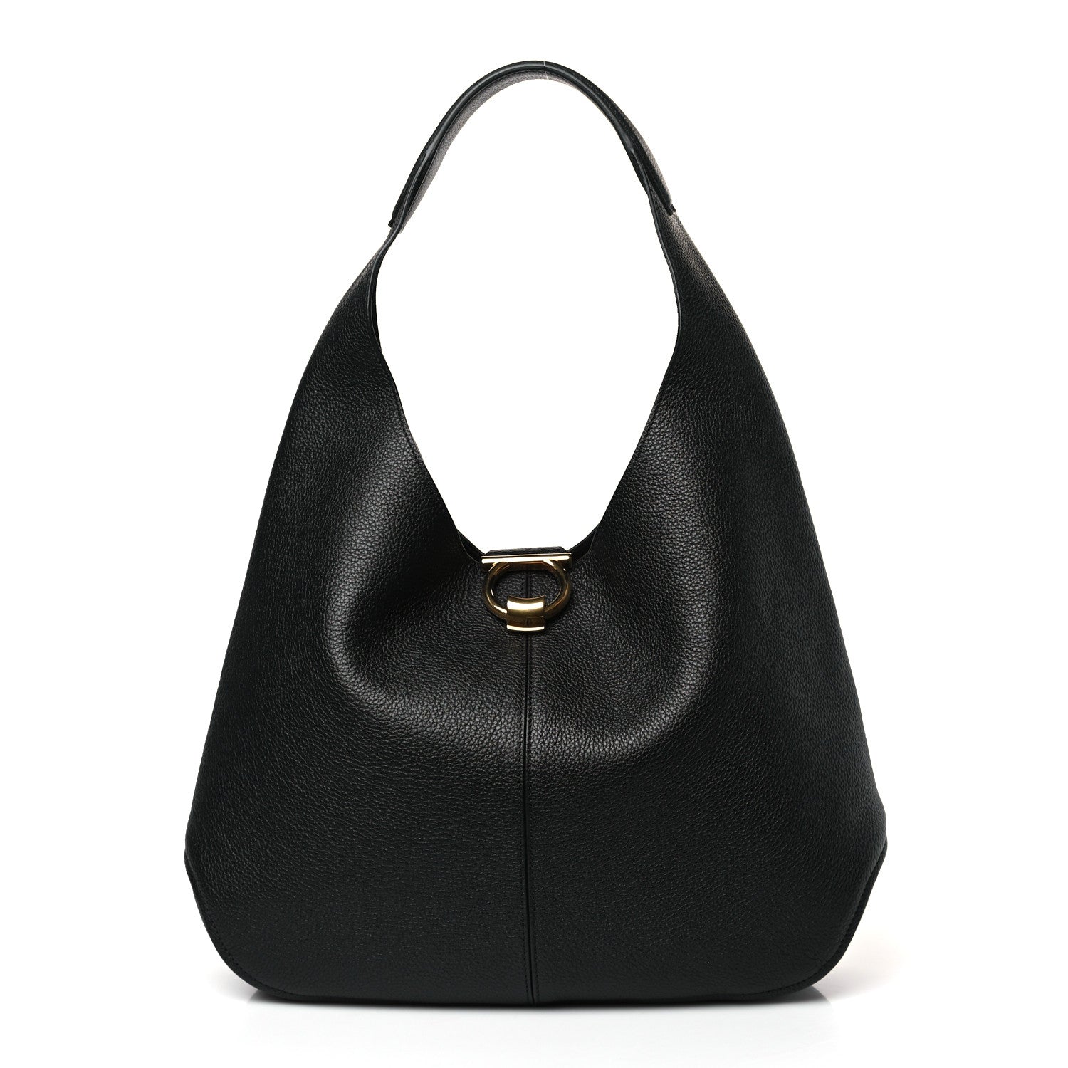 Salvatore Ferragamo Calfskin Margot Hobo Black 3 of 9