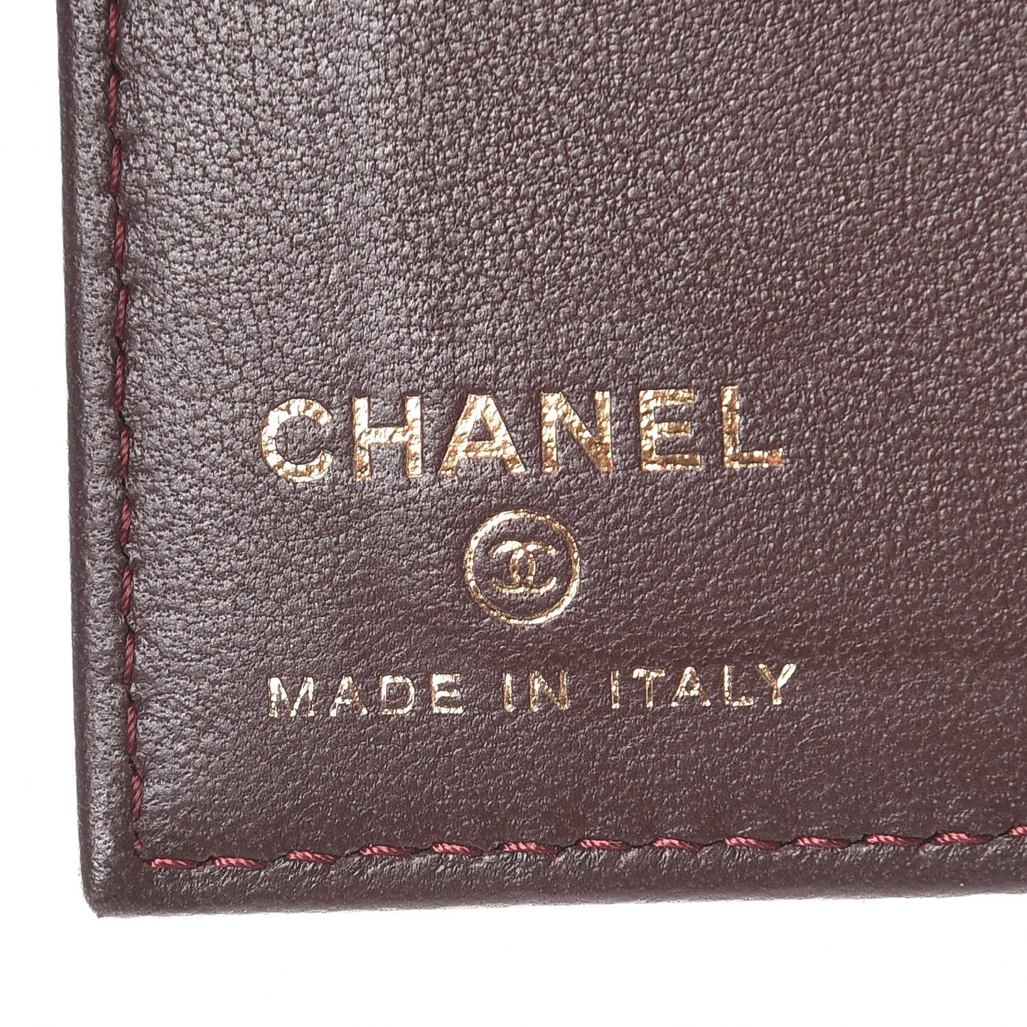 Lambskin Quilted Card Holder Wallet Black