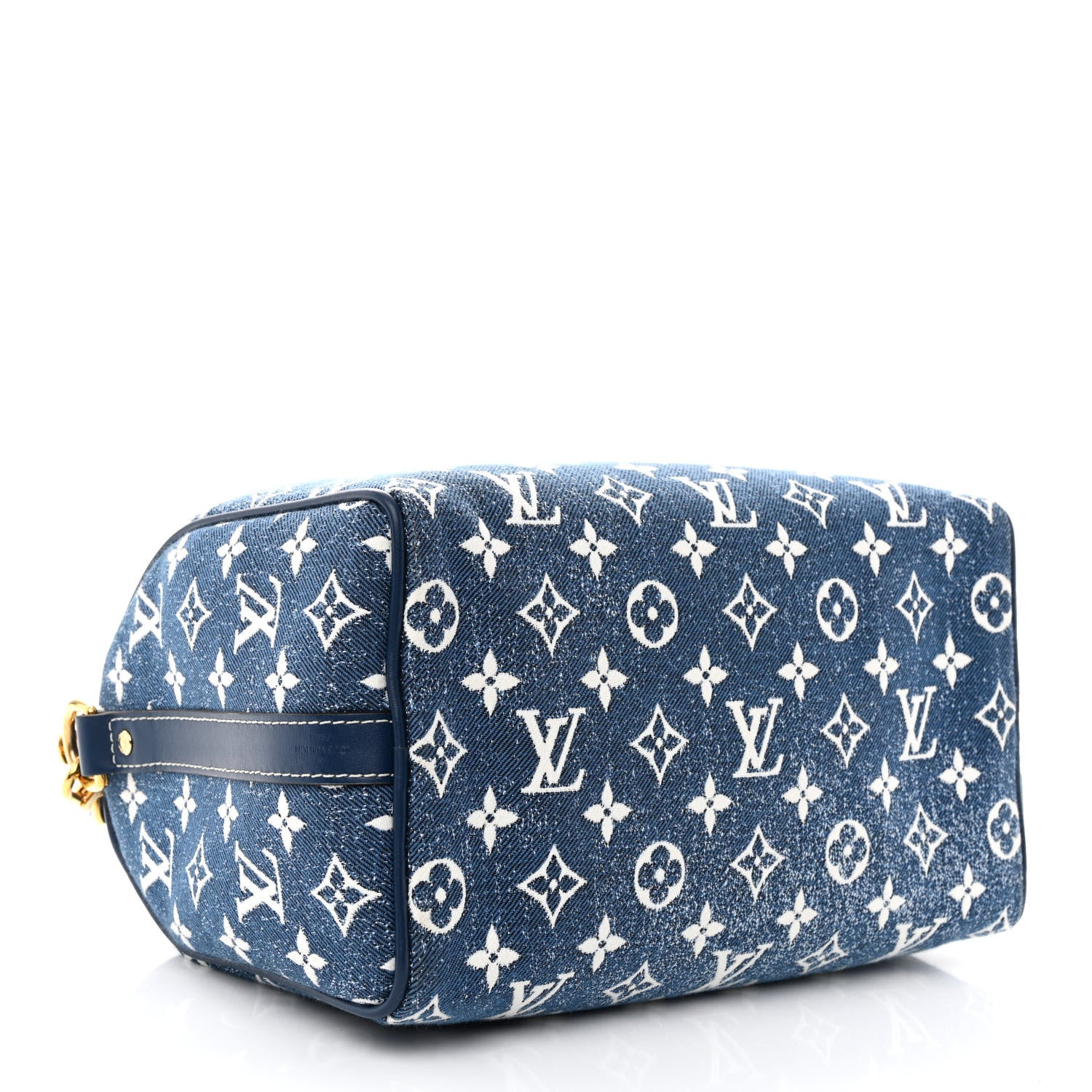 Louis Vuitton Monogram Jacquard Denim Speedy Bandouliere 25 Bleu 4 of 9