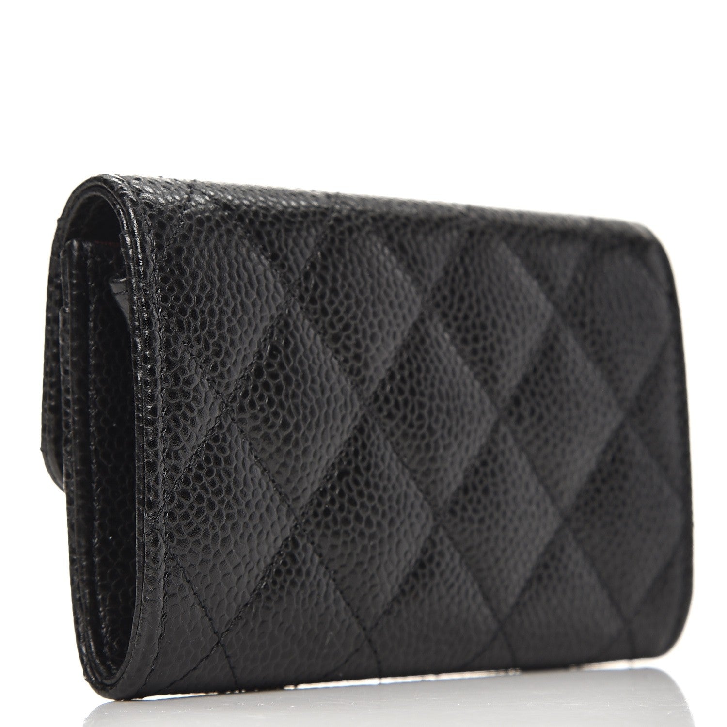 Chanel Caviar Quilted Flap Card Holder Black 3 of 8