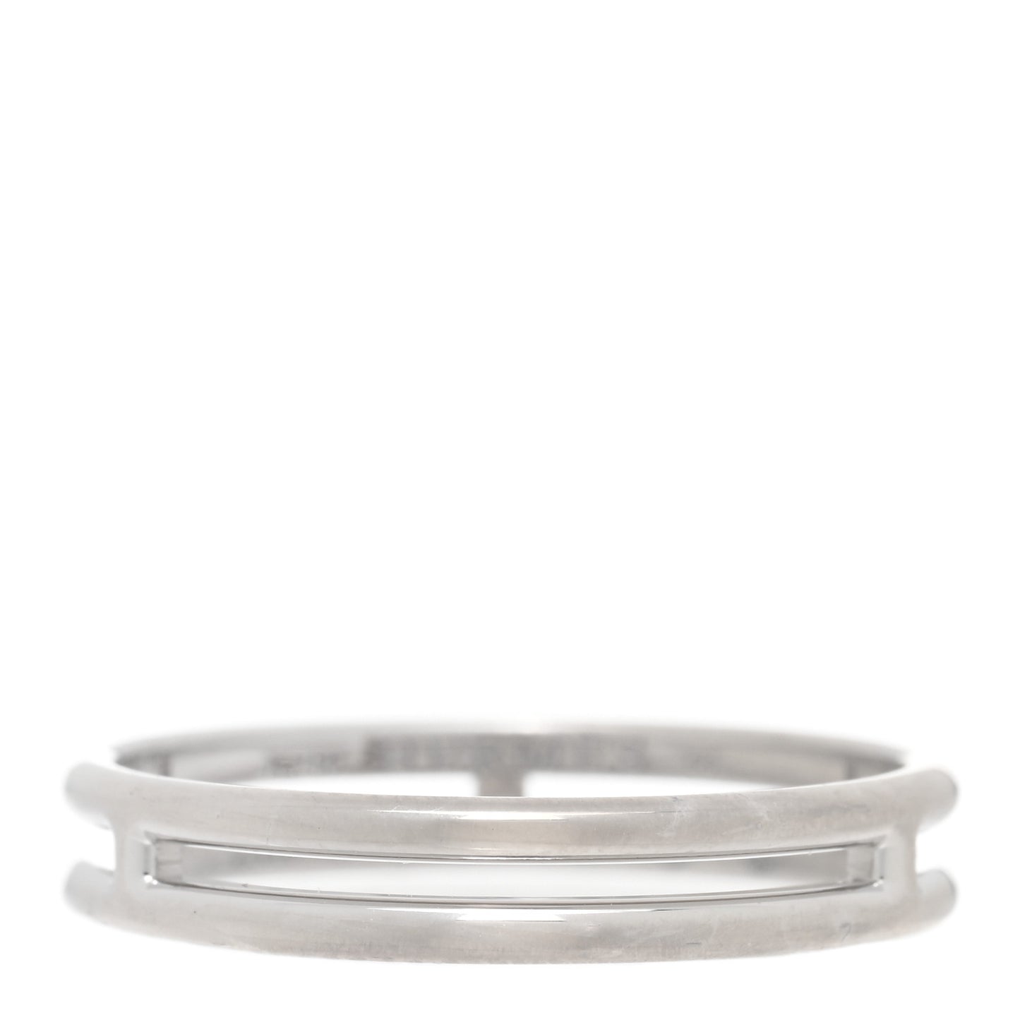 18K White Gold Ariane Wedding Band Ring 56 7.5