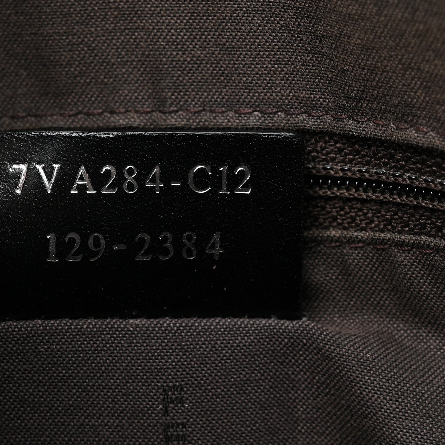 Calfskin Coated Canvas Pequin Tote Tobacco