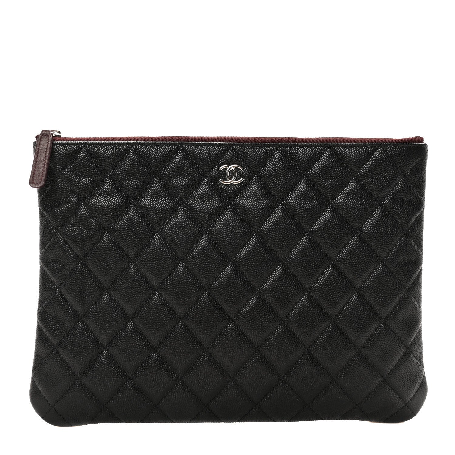 Chanel Caviar Quilted Medium Cosmetic Case Black 1 of 9