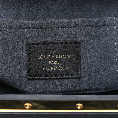 Louis Vuitton Calfskin Nanogram Embossed Clutch Black 6 of 9