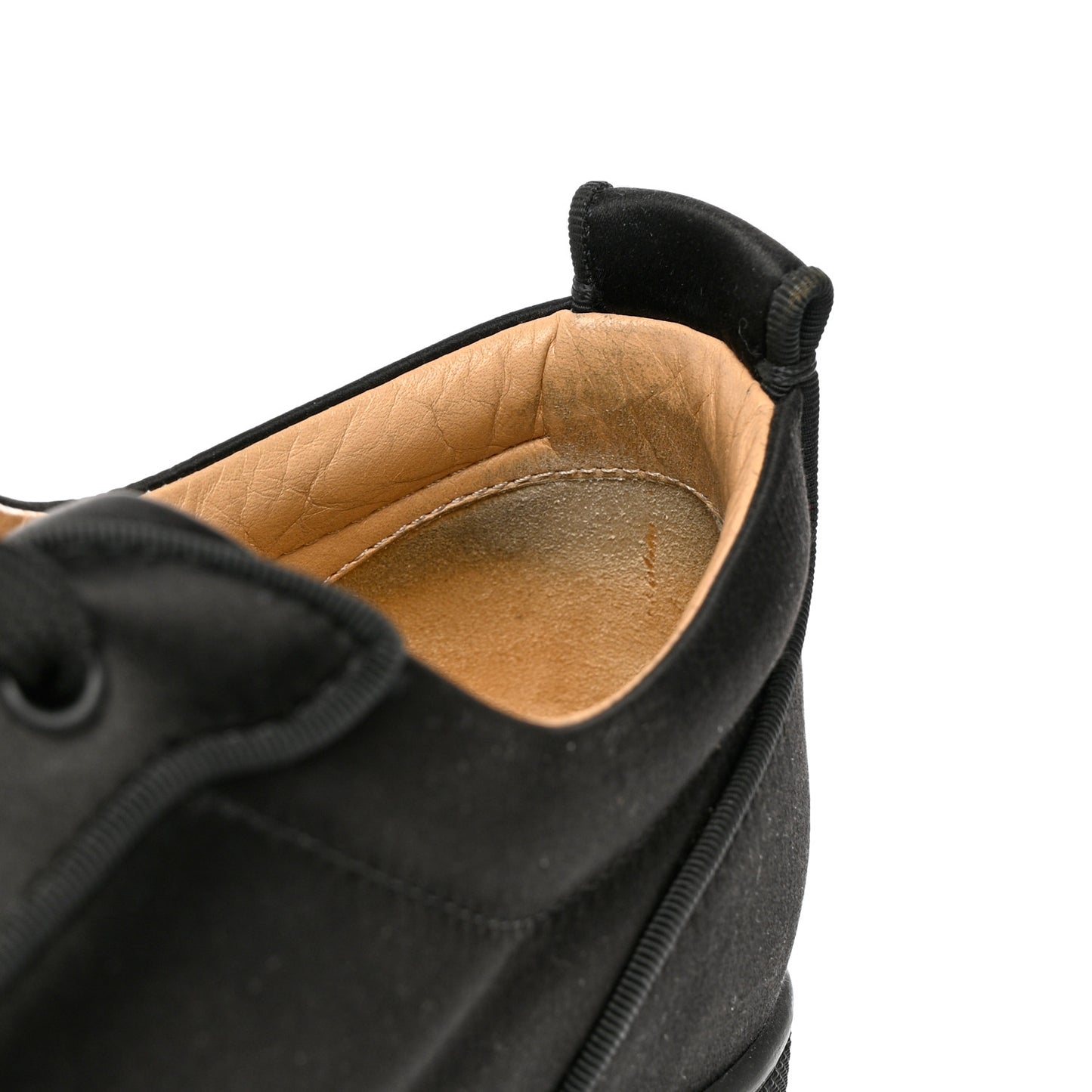 Satin Strass Louis Junior Flat Sneakers 43 Black