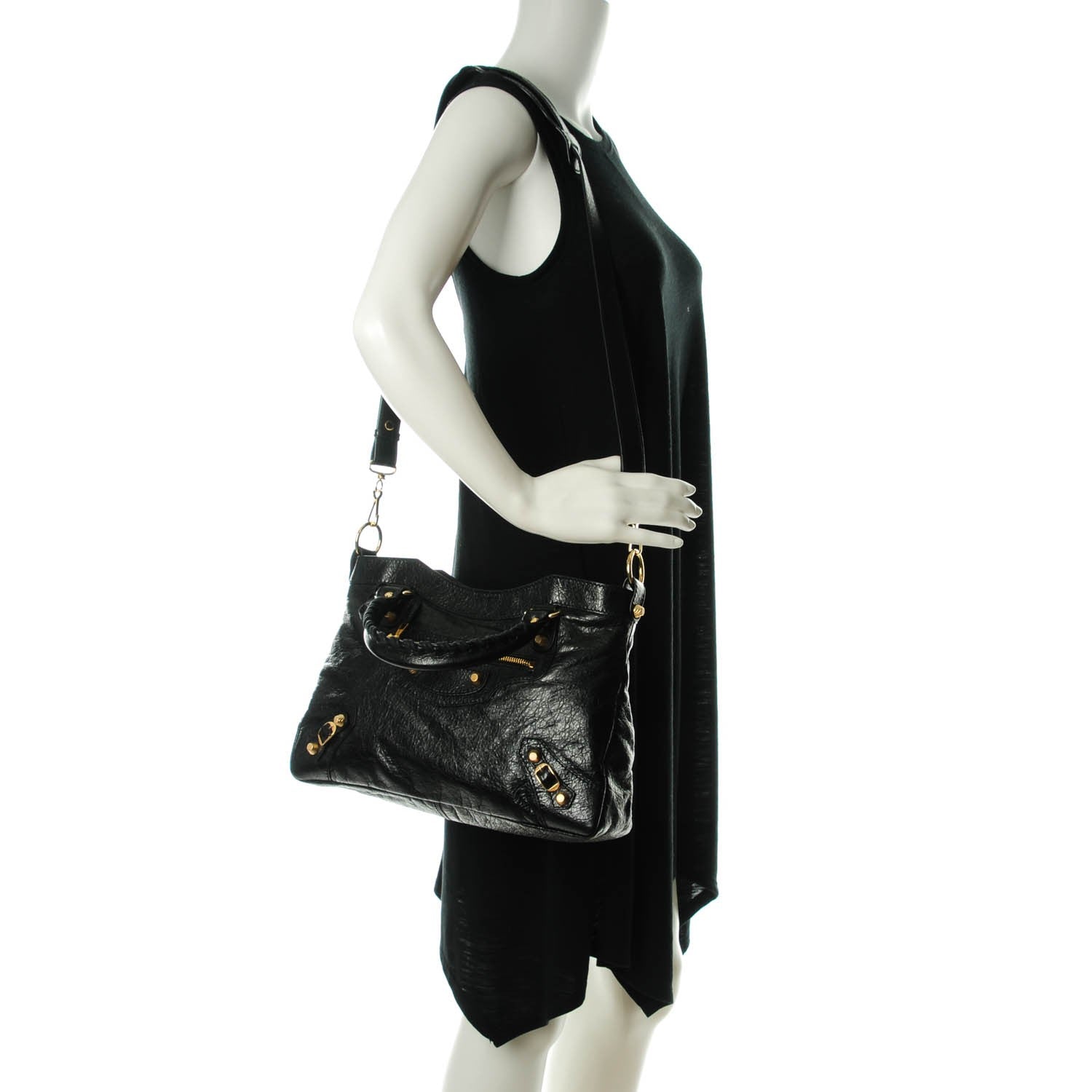 Balenciaga Agneau Giant 12 Gold Hardware Town Black 2 of 8