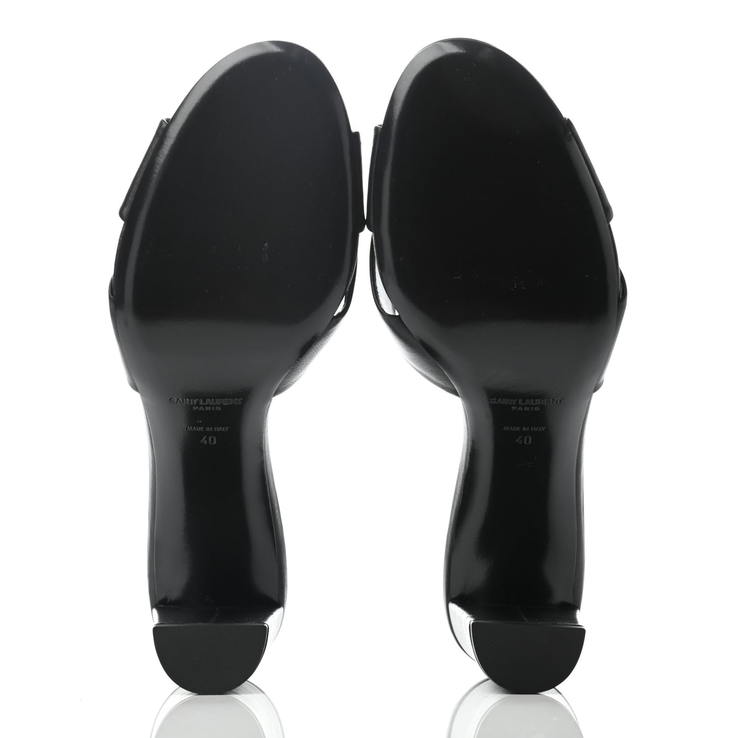 Lambskin Bianca Mules 40 Black