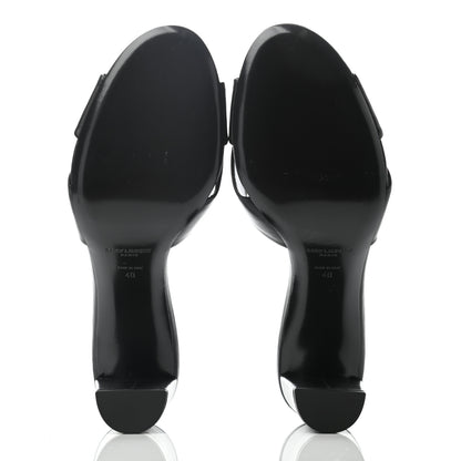 Saint Laurent Lambskin Bianca Mules 40 Black 4 of 6