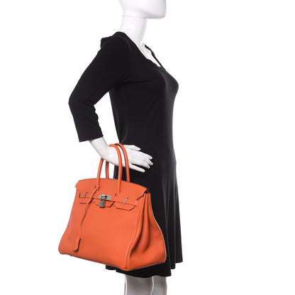 Hermes Togo Birkin 35 Feu 2 of 11