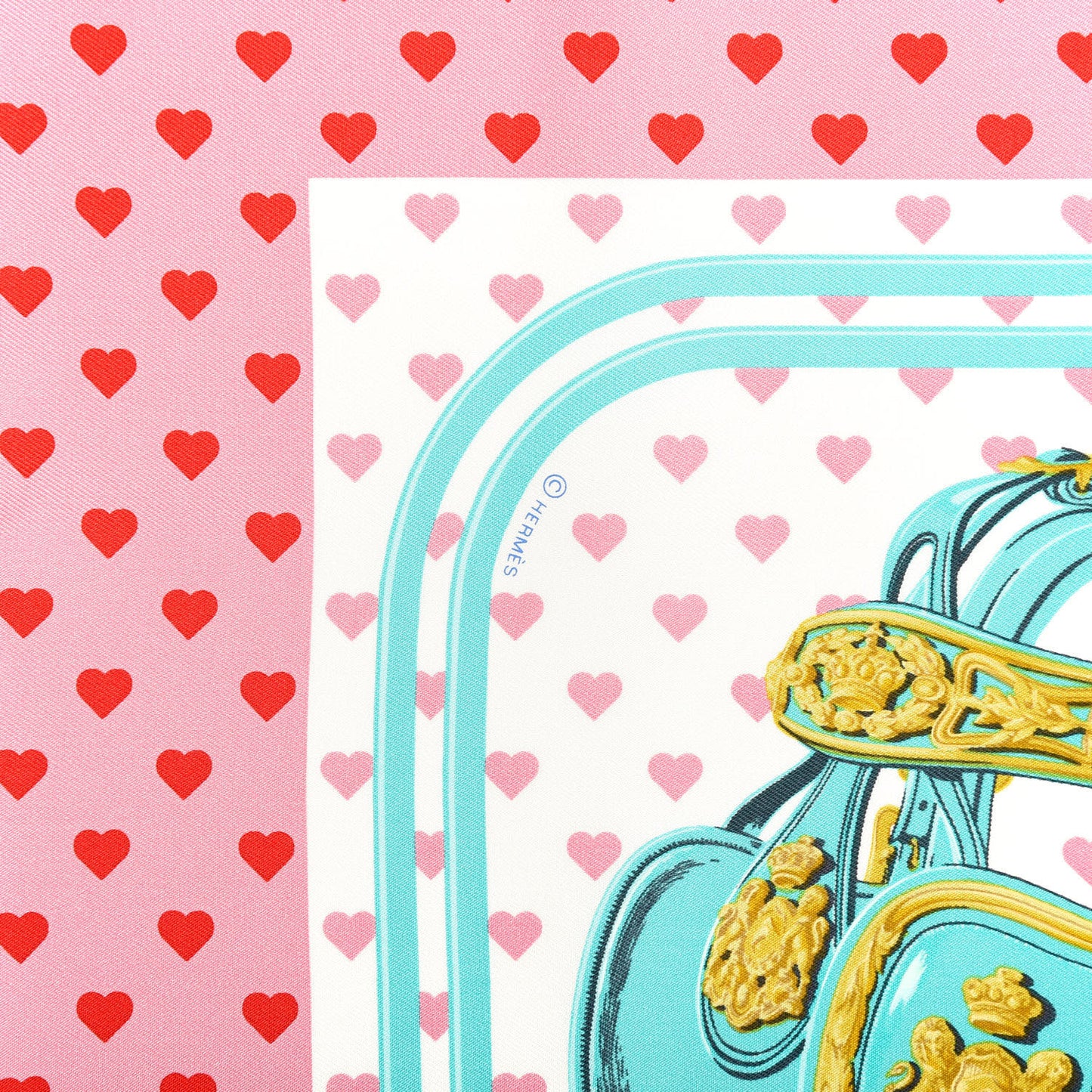 Silk Brides De Gala Love Pocket Square Rose Buvard Rouge Turquoise