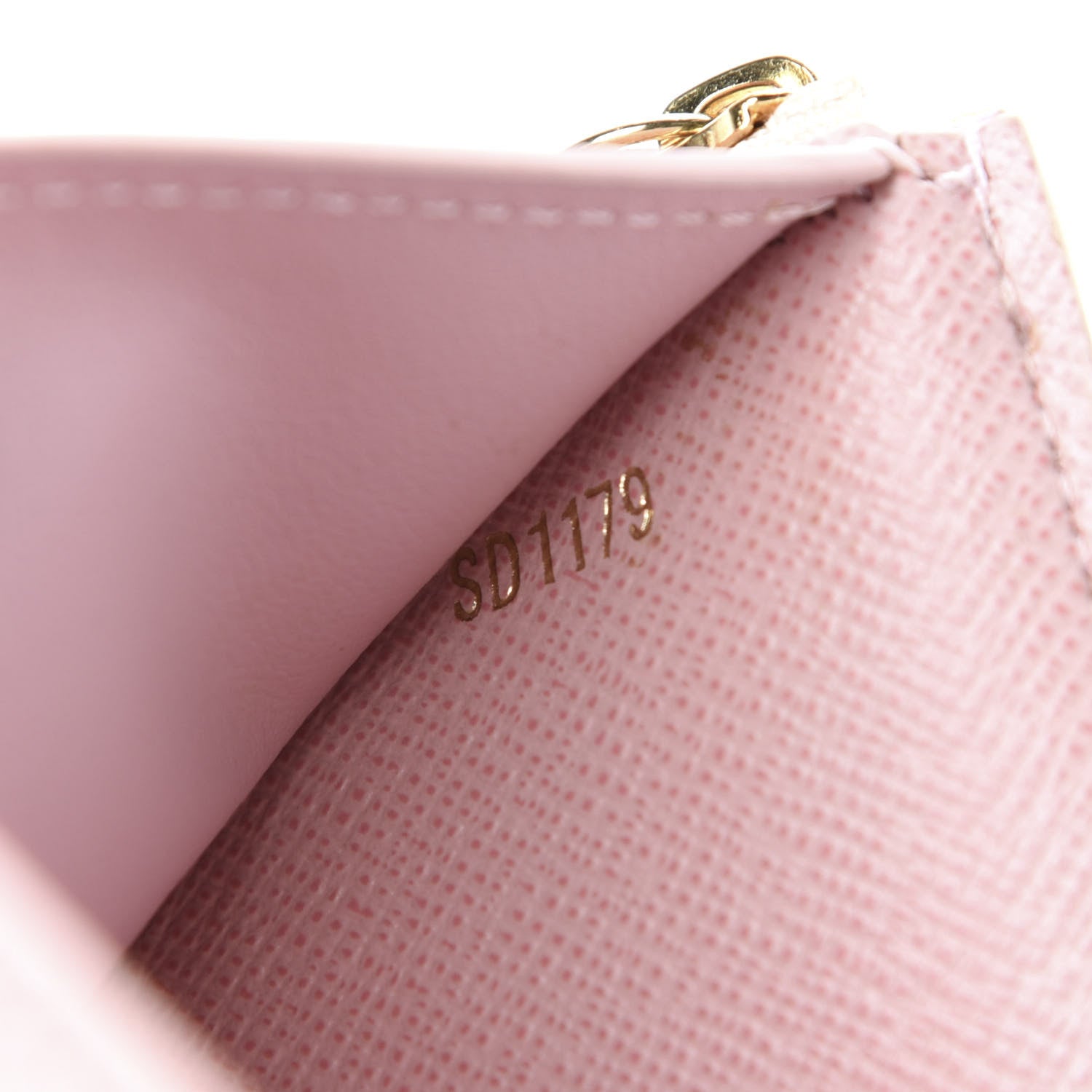 Louis Vuitton Damier Azur Victorine Wallet Rose Ballerine 7 of 9