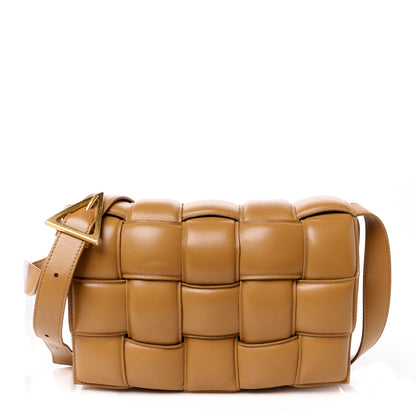 Bottega Veneta Nappa Maxi Intreccio Padded Cassette Crossbody Bag Caramel 1 of 12