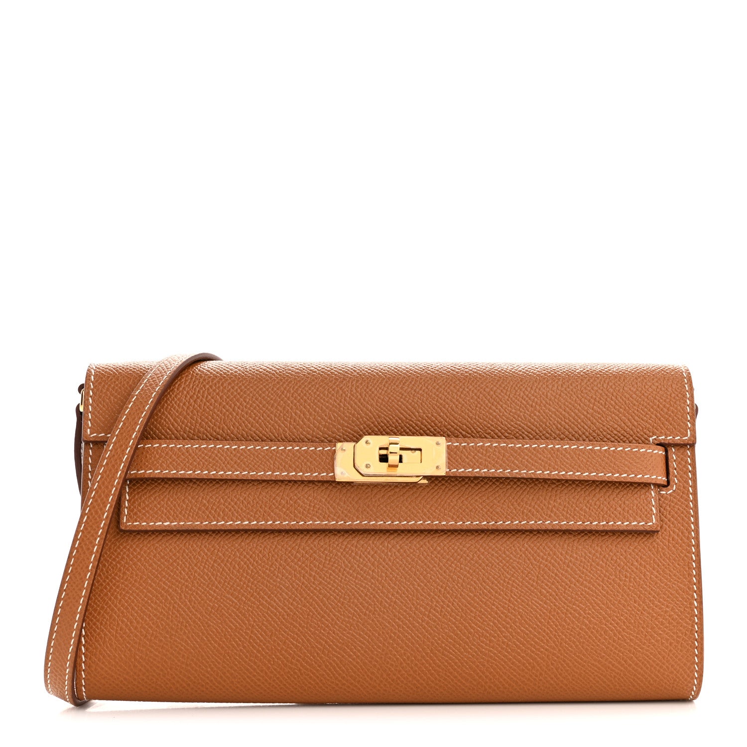 Hermes Epsom Kelly Wallet To Go Gold 1 of 10