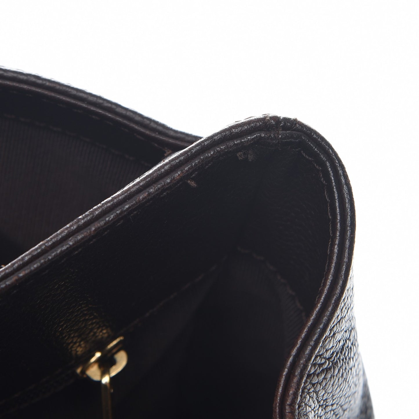 Calfskin Tall Cerf Tote Brown