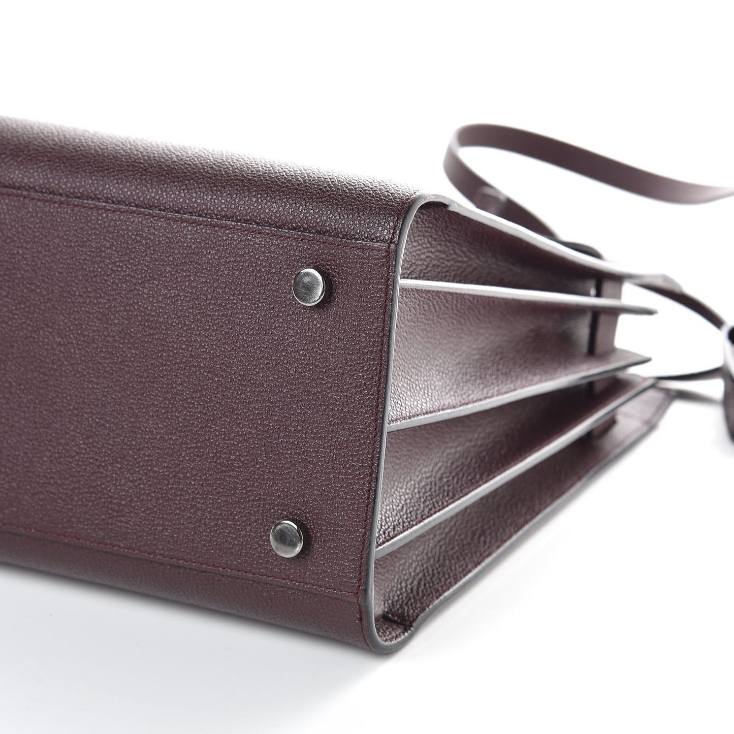 Grained Calfskin Small Classic Sac De Jour Amaranto