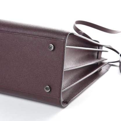 Saint Laurent Grained Calfskin Small Classic Sac De Jour Amaranto 9 of 9