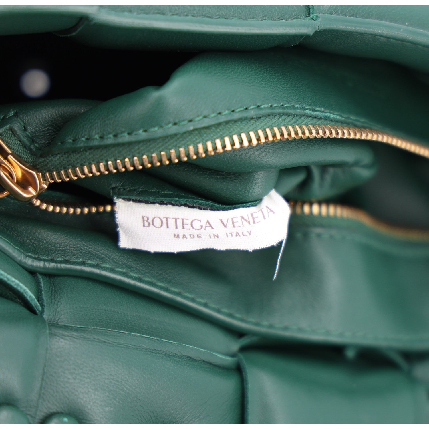 Bottega Veneta Lambskin Maxi Intreccio Padded Chain Cassette Crossbody Bag Raintree 5 of 8