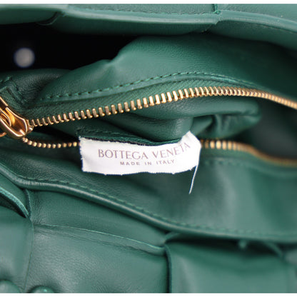Bottega Veneta Lambskin Maxi Intreccio Padded Chain Cassette Crossbody Bag Raintree 5 of 8