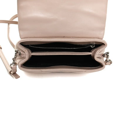 Saint Laurent Calfskin Y Quilted Monogram Toy Loulou Crossbody Bag Marble Pink 4 of 12