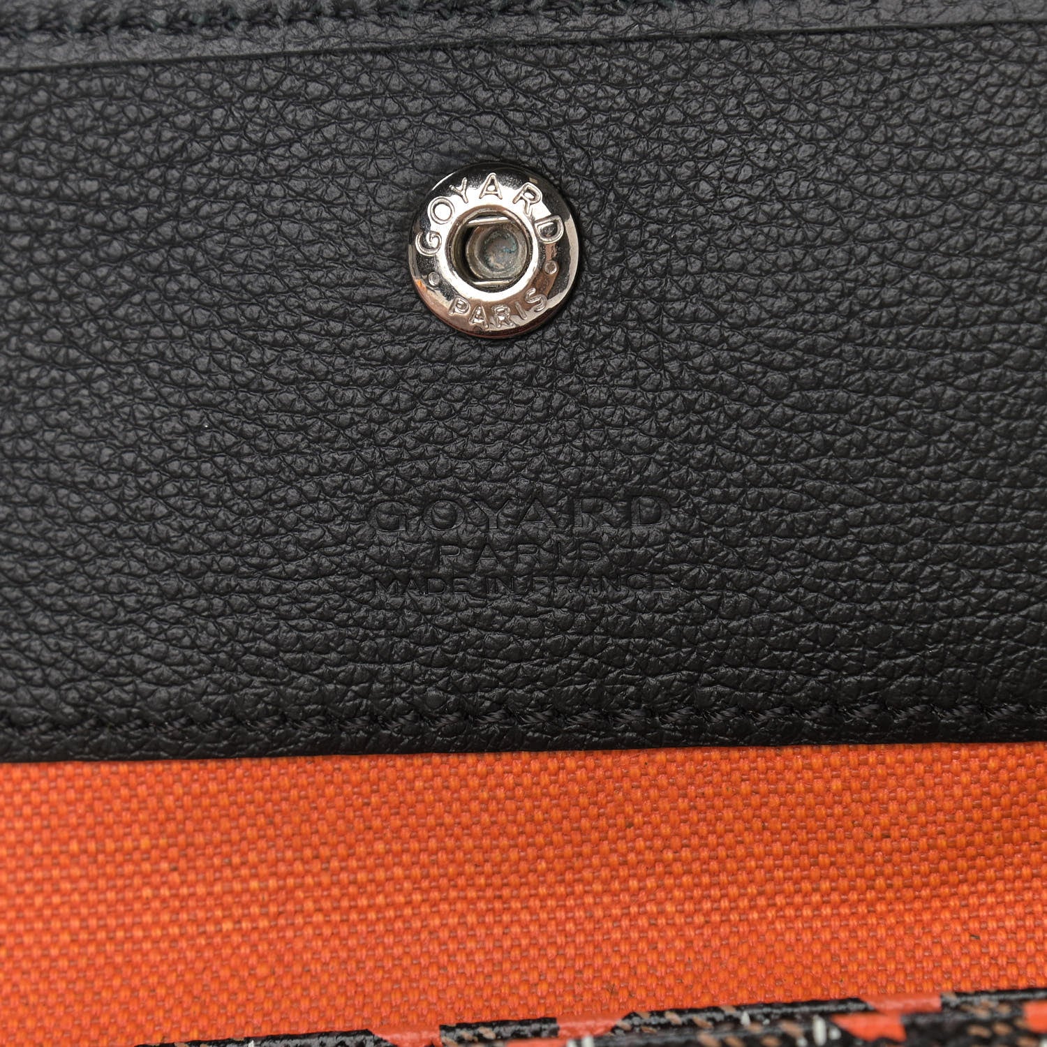 Goyard Goyardine Saint Louis Claire Voie GM Black Orange 8 of 10