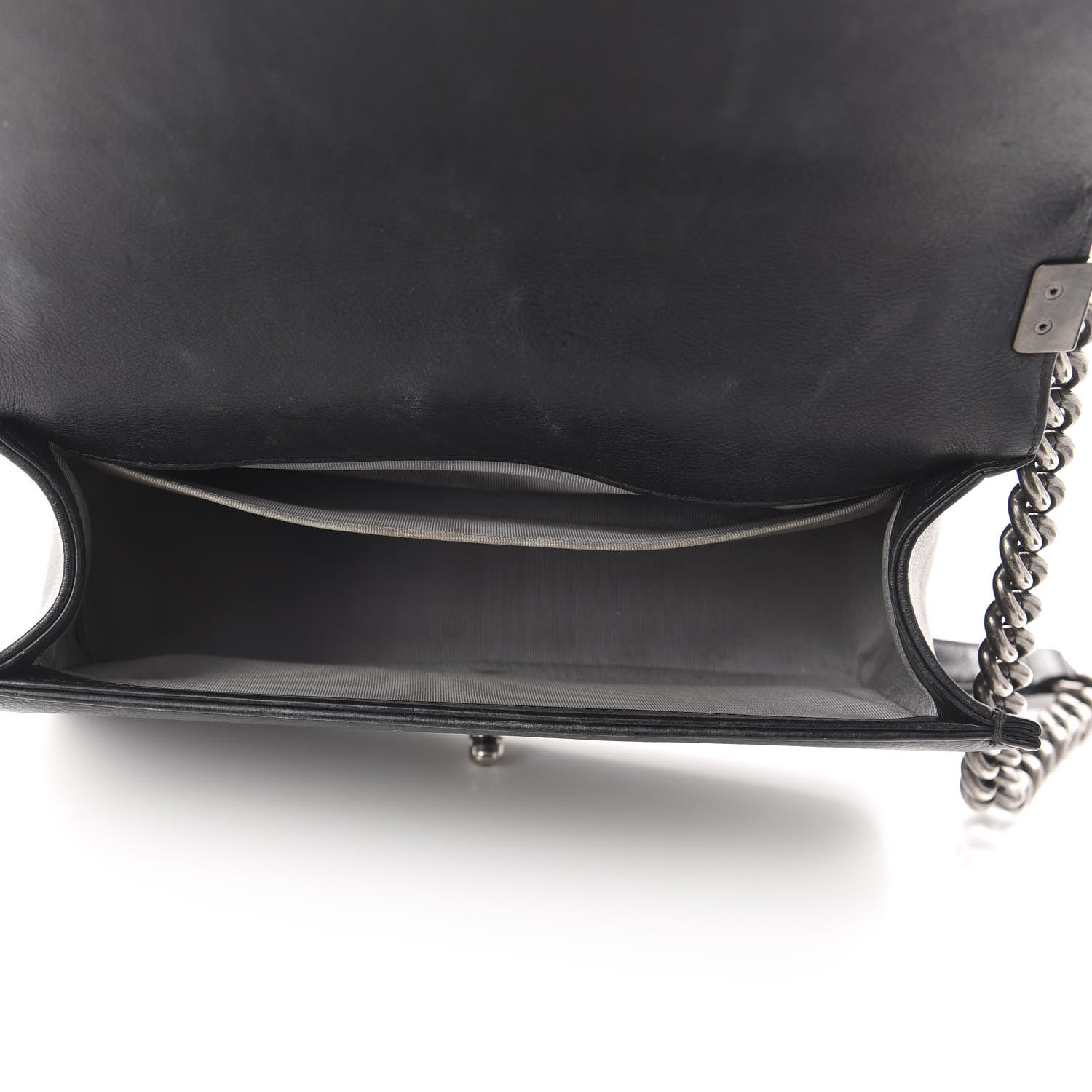 Chanel Calfskin Double Stitch Medium Boy Flap Black 5 of 17