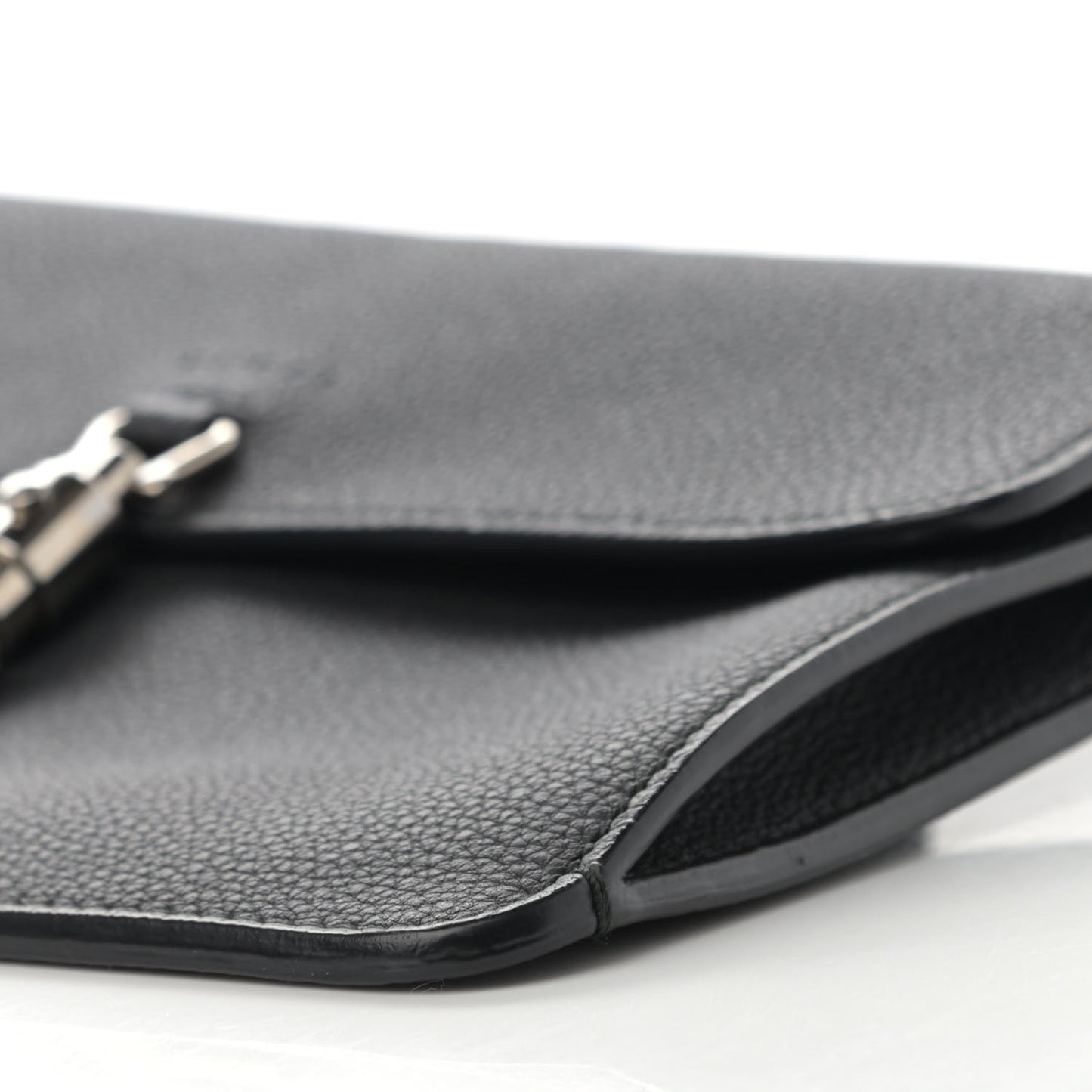 Grand Prix Calfskin Jackie Convertible Shoulder Bag Black