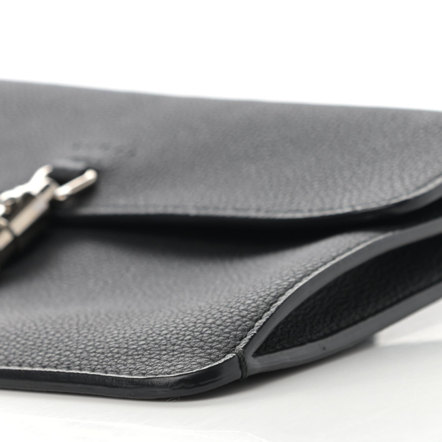 Gucci Grand Prix Calfskin Jackie Convertible Shoulder Bag Black 9 of 10