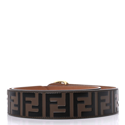 Fendi Vitello F is Fendi Bi-Color FF 1974 Embossed Belt 90 36 Maya Black 2 of 5