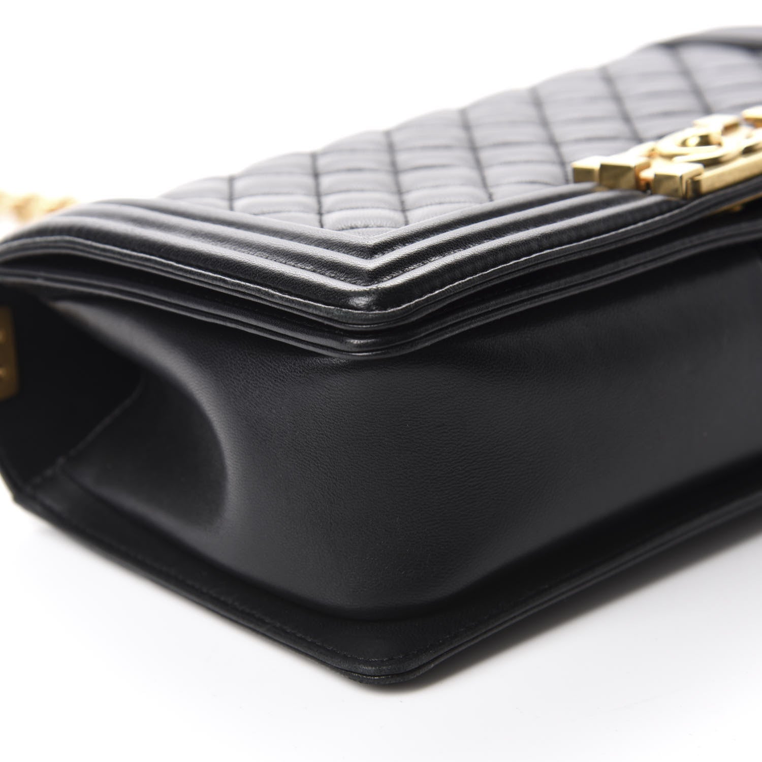 Chanel Lambskin Quilted Medium Boy Flap Black 6 of 11