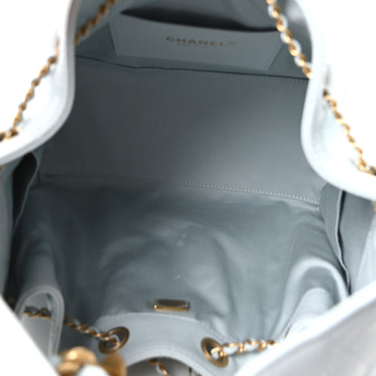 Chanel Caviar Quilted Small Chanel 25 Handbag Light Blue 5 of 11