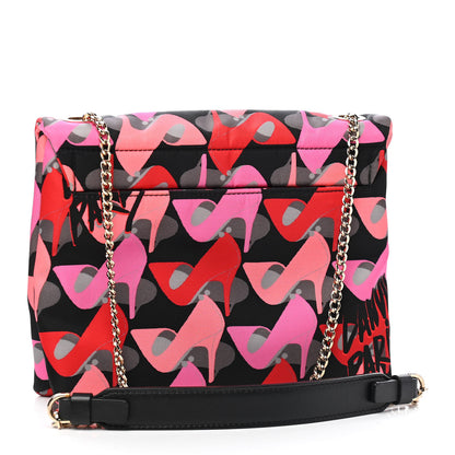 Lanvin Canvas Shoe Print Shoulder Bag Multicolor 2 of 7