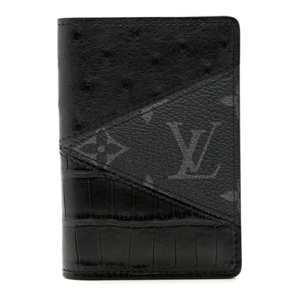 Louis Vuitton Ostrich Crocodile Pocket Organizer Black 1 of 6