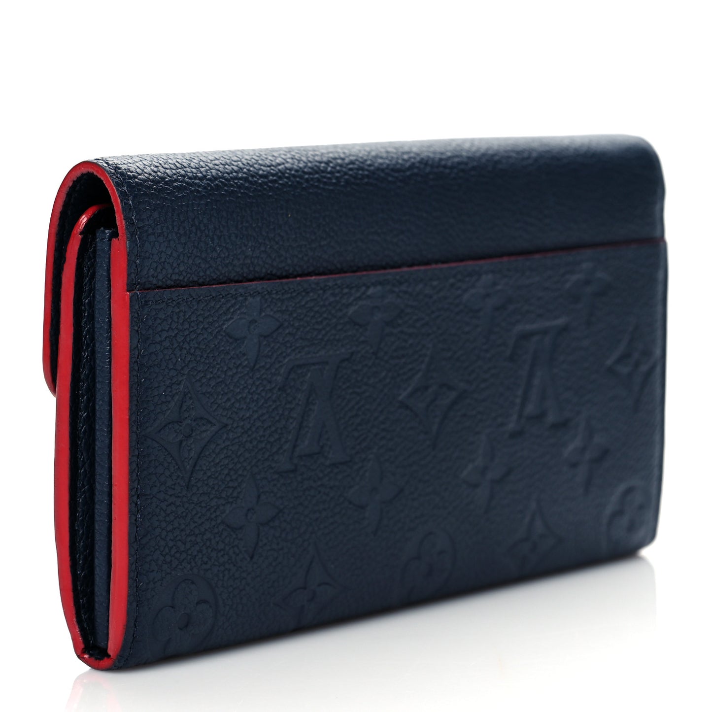 Empreinte Sarah Wallet NM Marine Rouge