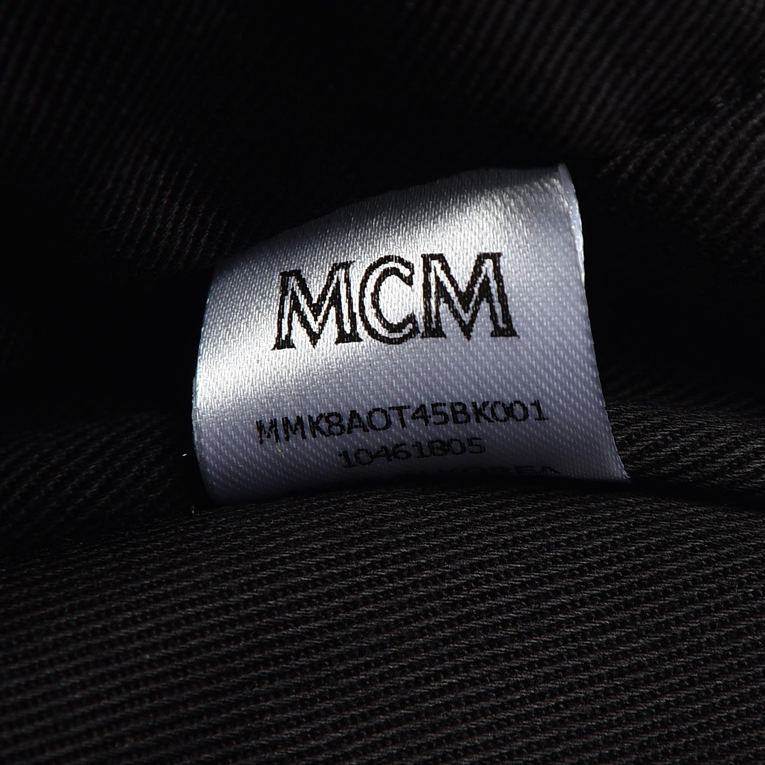 MCM Calfskin Ottomar Monogram Duke Backpack Black 8 of 8