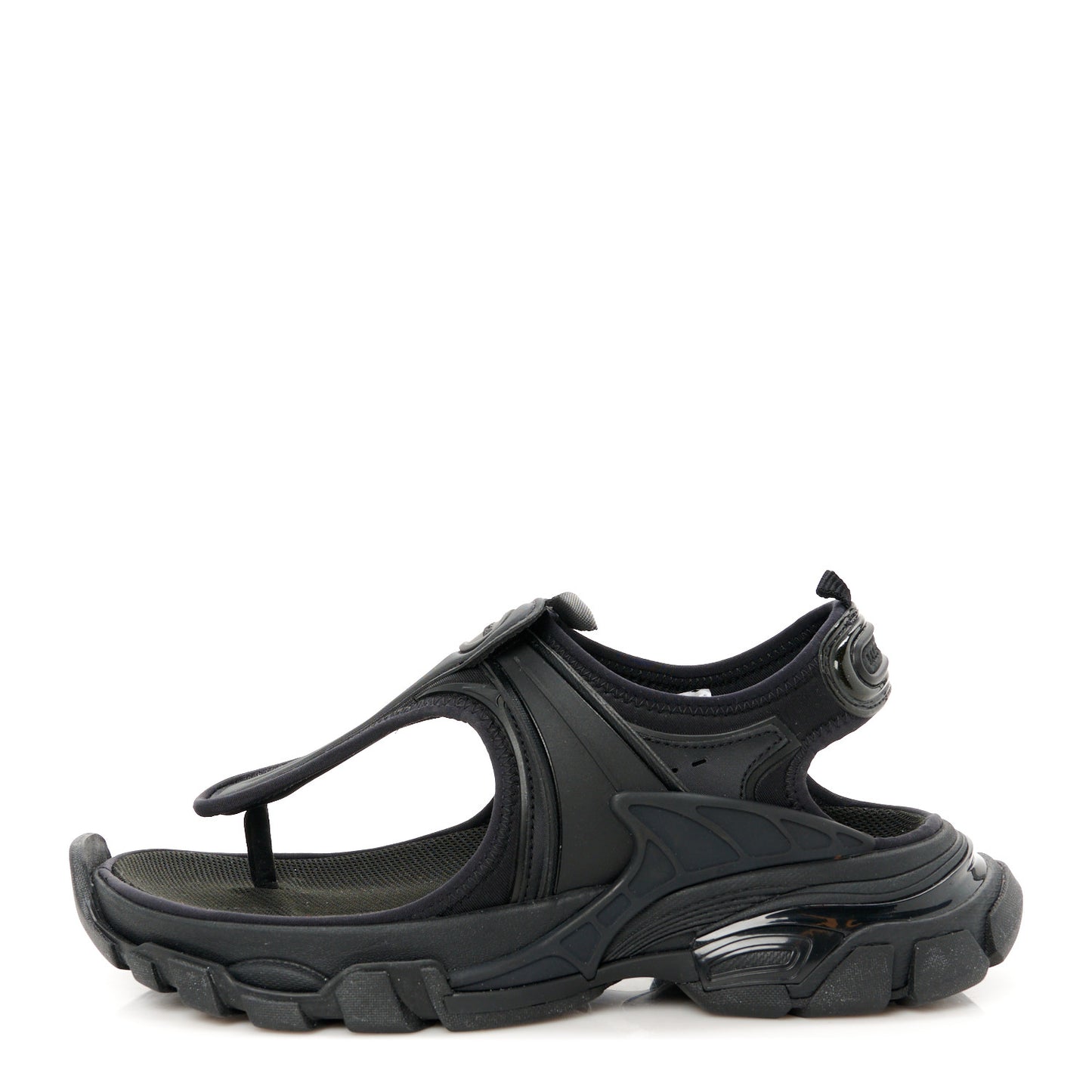 Neoprene Rubber Thong Sandals 36 Black