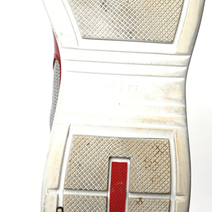 Prada Patent Mens America's Cup Patchwork Sneakers 9 Red 6 of 8