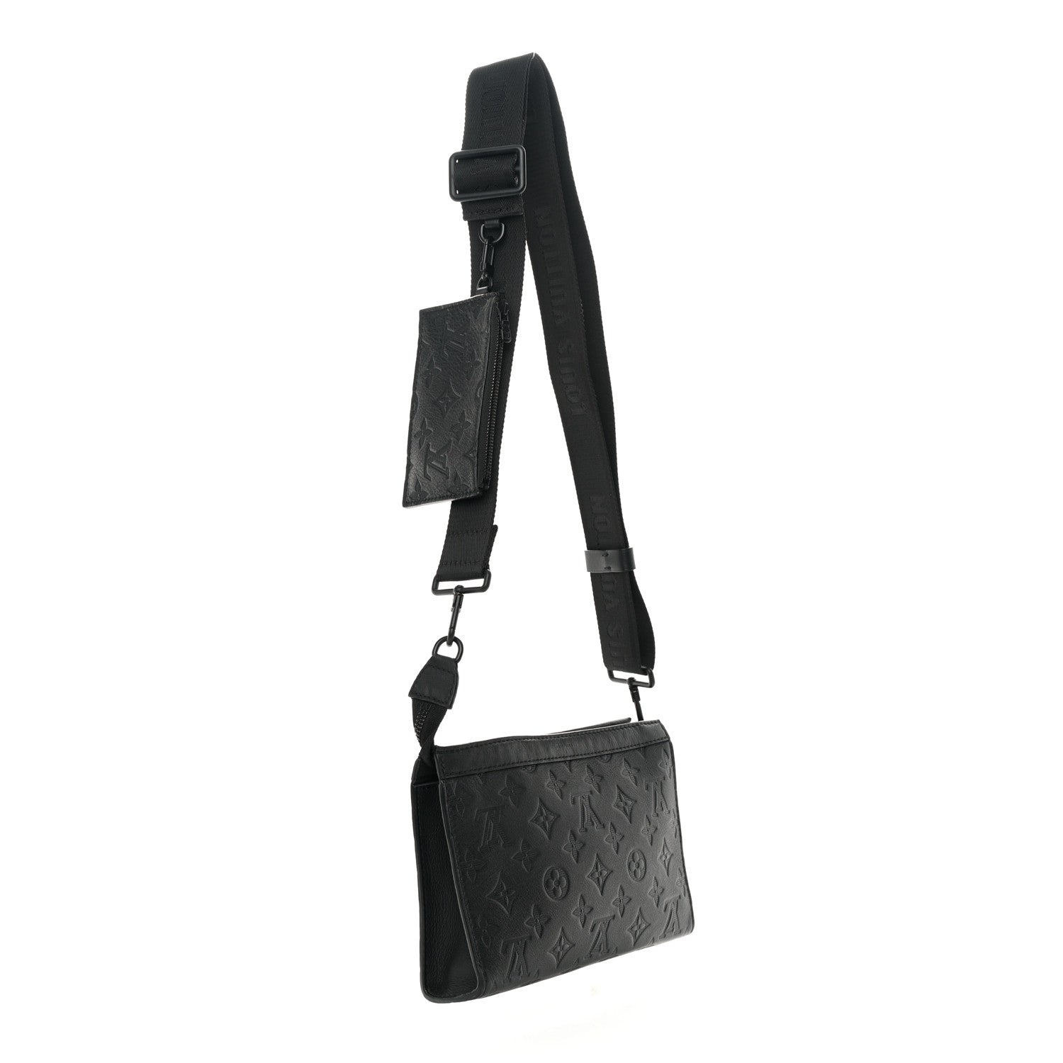 Louis Vuitton Calfskin Monogram Shadow Gaston Wearable Wallet 3 of 15