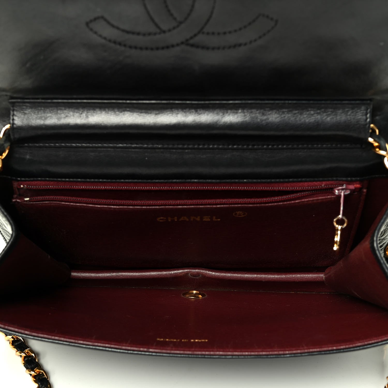 Chanel Lambskin Quilted Small Single Flap Black 4 of 4