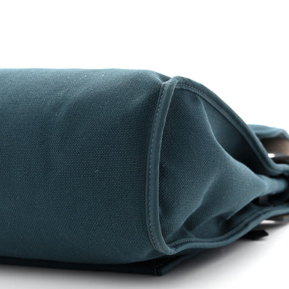 Hermes Military Toile Vache Hunter Herbag Zip 31 PM Bleu Ocean Bleu Indigo 12 of 13