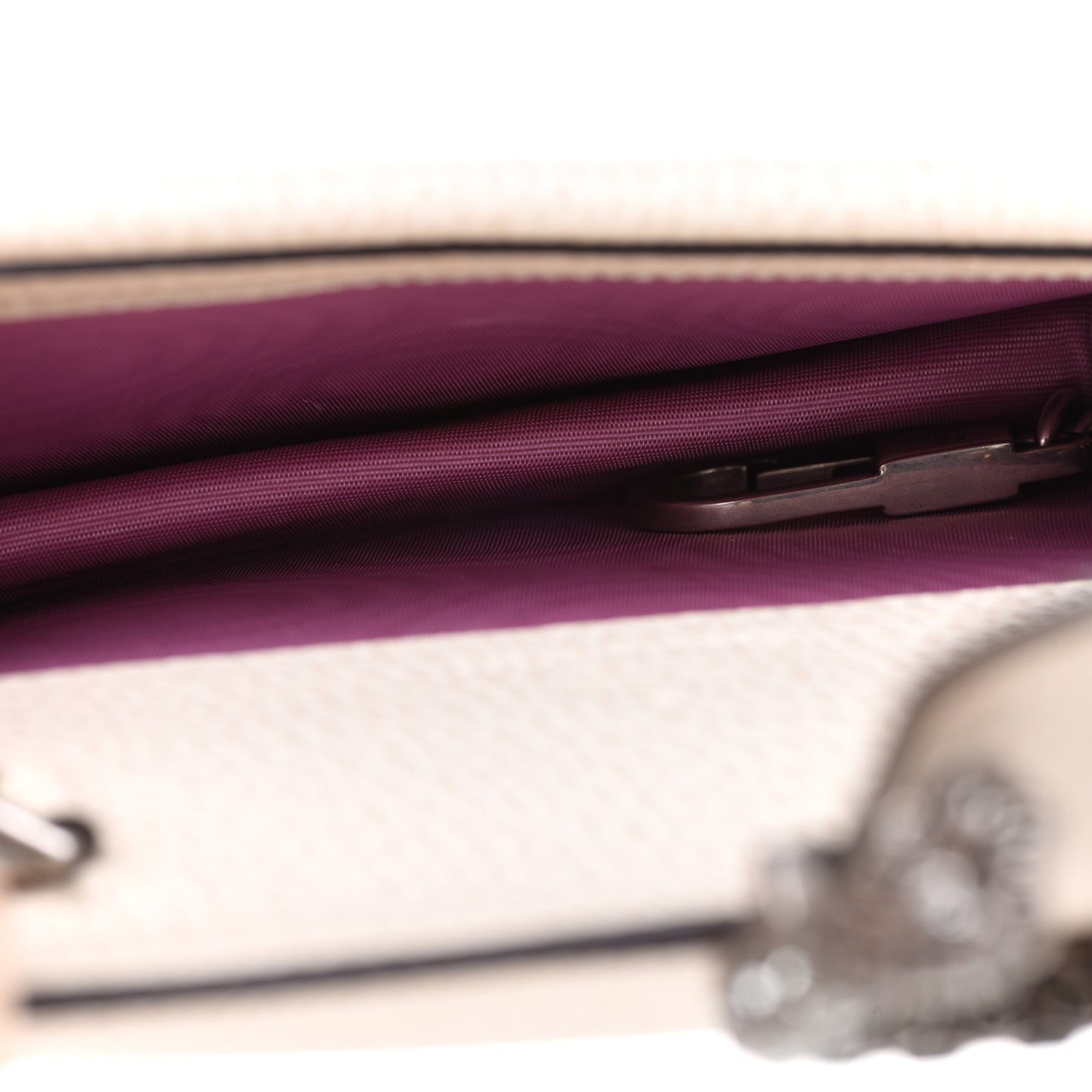Dollar Calfskin Crystal Super Mini Dionysus Shoulder Bag Mystic White Black Diamond