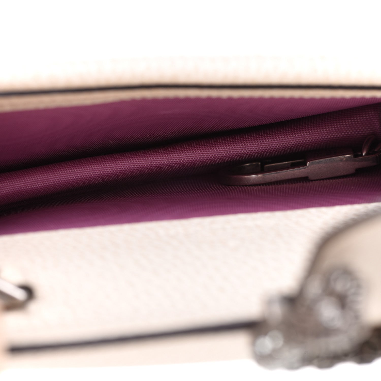 Gucci Dollar Calfskin Crystal Super Mini Dionysus Shoulder Bag Mystic White Black Diamond 5 of 8