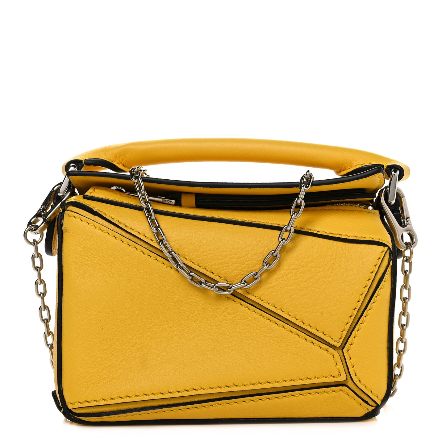 Calfskin Nano Puzzle Bag Yellow