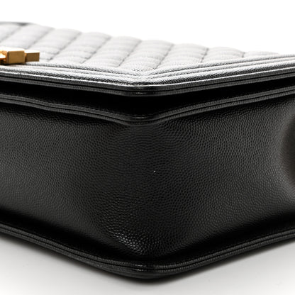 Chanel Caviar Diamond Stitched Top Handle Flap Navy 17 of 19