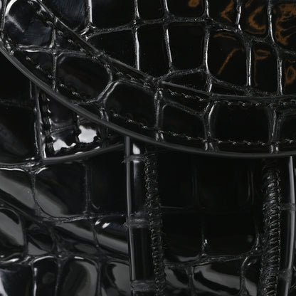 Christian Louboutin Calfskin Alligator Embossed Small Explorafunk Backpack Black 12 of 17