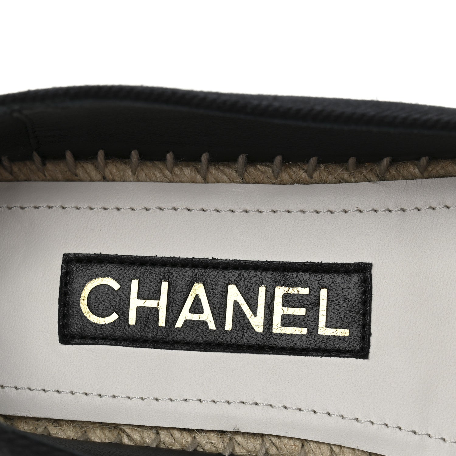 Chanel Canvas Embroidered Floral CC Espadrilles 41 Black 8 of 10