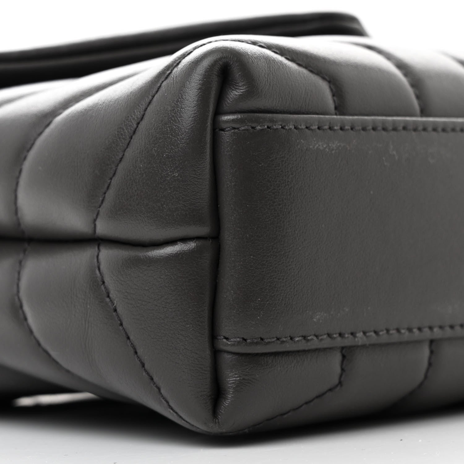 Saint Laurent Calfskin Y Quilted Monogram Toy Loulou Crossbody Bag Storm 10 of 11