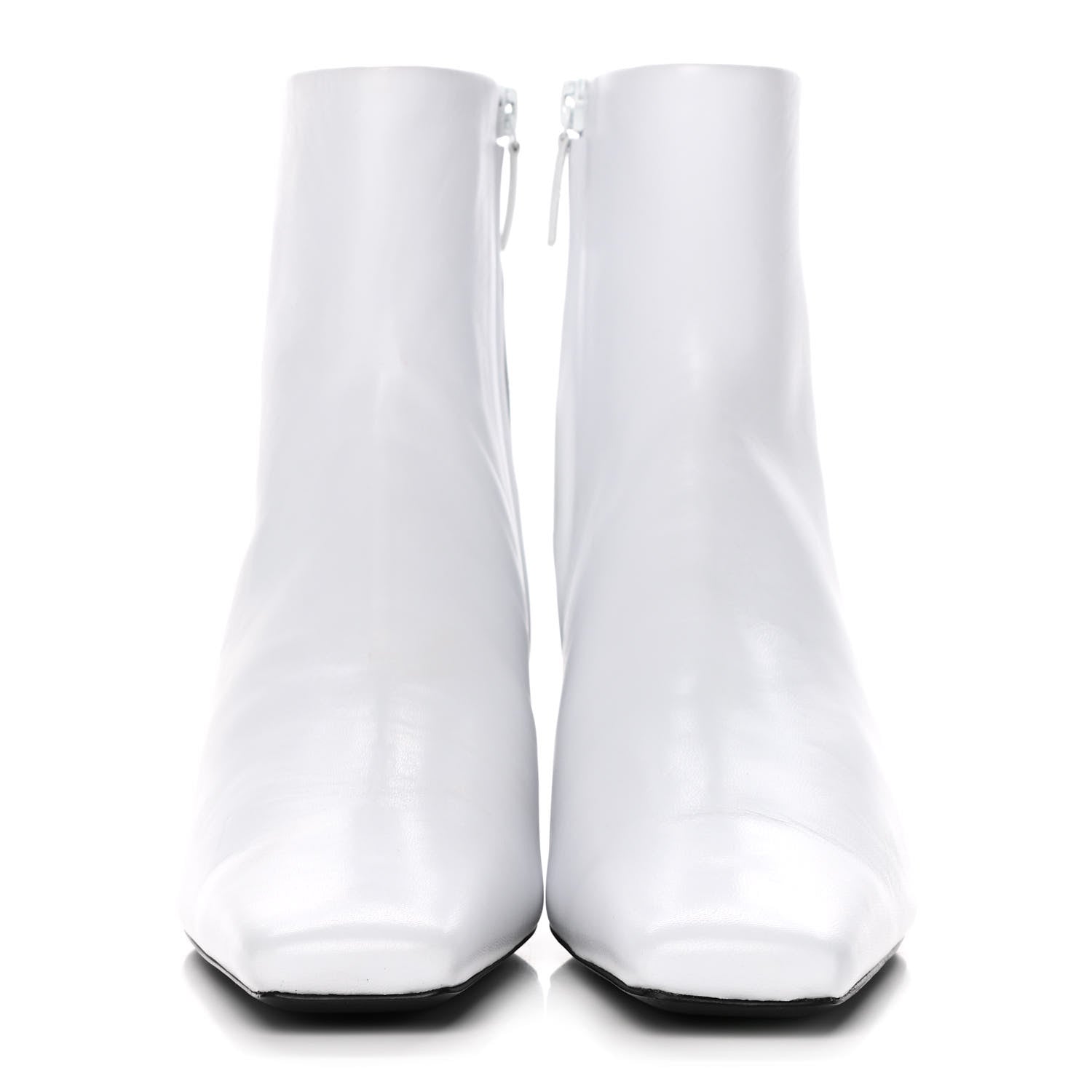 Balenciaga Sheepskin Typo Ankle Booties 38.5 White 2 of 10