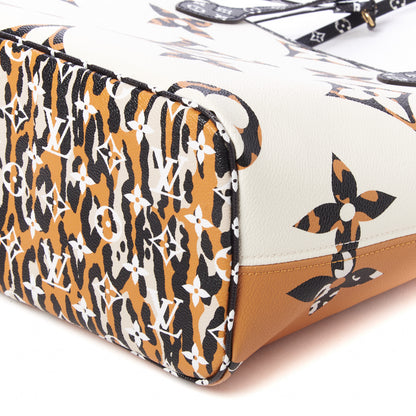 Louis Vuitton Monogram Giant Jungle Neverfull MM Ivory 5 of 11