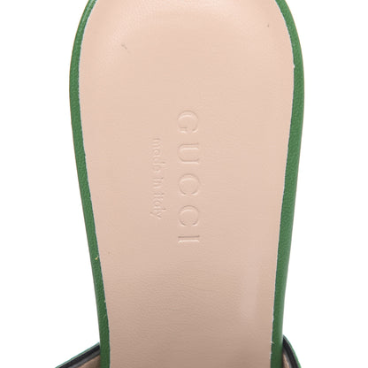 Gucci Malaga Kid GG Marmont Fringe 75mm Slide Sandals 37 New Shamarock 5 of 7
