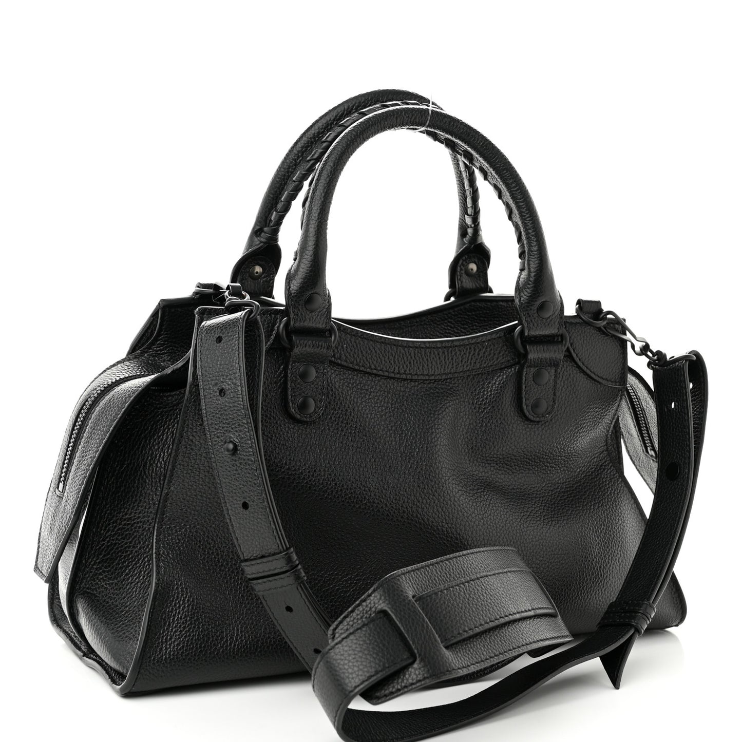 Grained Calfskin Neo Classic Black Hardware S City Black